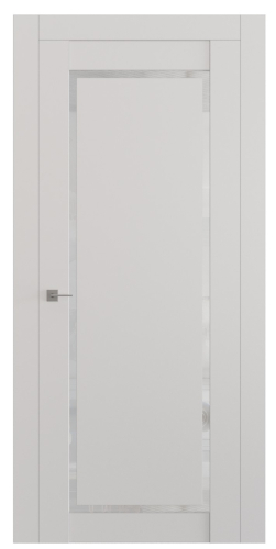 Міжкімнатні двері Estetdoors PL Glass - 1 Білий матовий Сатин білий Плівка