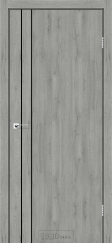 Міжкімнатні двері StilDoors LOFT LINE Дуб Платина Плівка