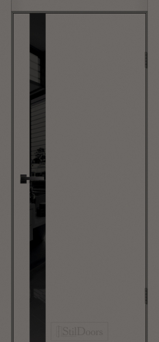 Міжкімнатні двері StilDoors WILTON RAL7036 Чорне скло Фарба