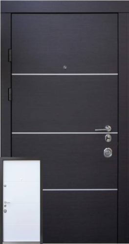 Вхідні Двері Авангард Горизонт AL 2 кольори  Qdoors