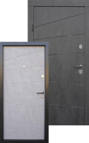 Купити Вхідні Двері Акцент бетон темний - бетон сірий  Qdoors | Двері-Маркет фото 2