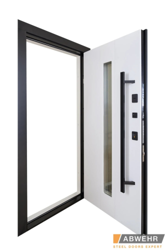 Купити Вхідні Двері Cotage1 (KT1 з терморозривом) 496 UFO BLACK RAL 7016 Abwehr | Двері-Маркет фото 3