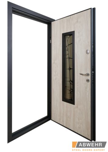 Купити Вхідні Двері Defender (KTM) 408 Defender Glass RAL 7021Т Abwehr | Двері-Маркет фото 3