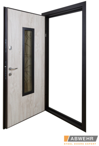 Купити Вхідні Двері Defender (KTM) 408 Defender Glass RAL 8022Т Abwehr | Двері-Маркет фото 3