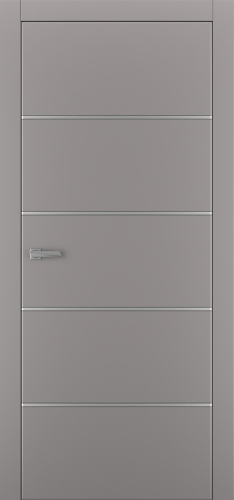 Міжкімнатні двері Estetdoors Molding 4 Г RAL7036 Глухі Фарба