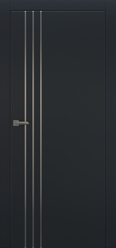Міжкімнатні двері Estetdoors Molding 3 В RAL7016 Глухі Фарба