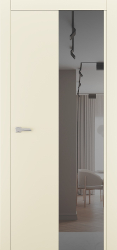 Міжкімнатні двері Estetdoors ULTRA 3 RAL1013 Дзеркало графіт Фарба