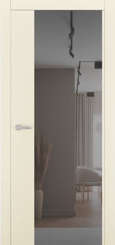 Міжкімнатні двері Estetdoors ULTRA 5 RAL1013 Дзеркало графіт Фарба