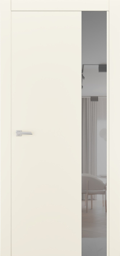 Міжкімнатні двері Estetdoors ULTRA 6 RAL9001 Дзеркало графіт Фарба