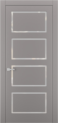 Міжкімнатні двері Estetdoors Glass 3 RAL7036 Сатин білий Фарба