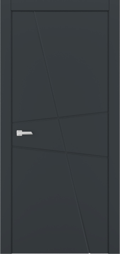 Міжкімнатні двері Estetdoors Lines 4 RAL7016 Глухі Фарба