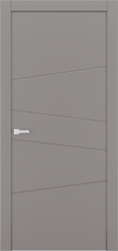 Міжкімнатні двері Estetdoors Lines 9 RAL7036 Глухі Фарба