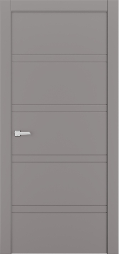 Міжкімнатні двері Estetdoors Lines 14 RAL7036 Глухі Фарба