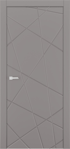 Міжкімнатні двері Estetdoors Lines 5 RAL7036 Глухі Фарба