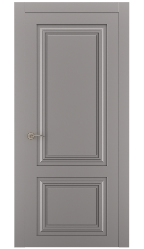 Міжкімнатні двері Estetdoors Grand 2D /4.2 RAL7036 Глухі Фарба
