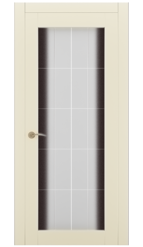 Міжкімнатні двері Estetdoors Grand 2D /6 RAL1013 Сатин білий з малюнком Фарба