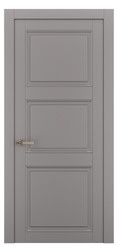 Міжкімнатні двері Estetdoors Grand 3D /4 RAL7036 Глухі Фарба