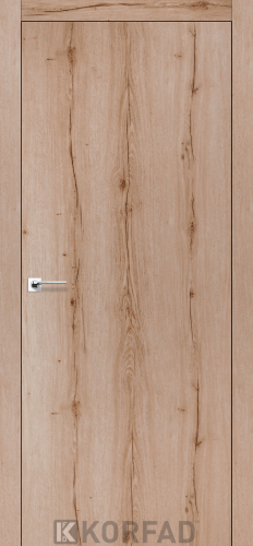 Міжкімнатні двері Korfad Wood plato WP-01 Дуб тобакко Плівка